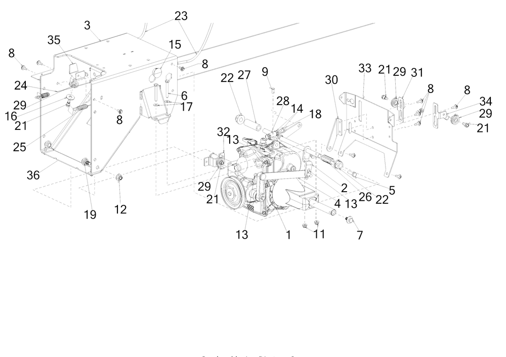 Drive Diagram and Parts List for 3X34-INCHPROH (31AH8E2V710)(2017) Cub Cadet Snow Blower